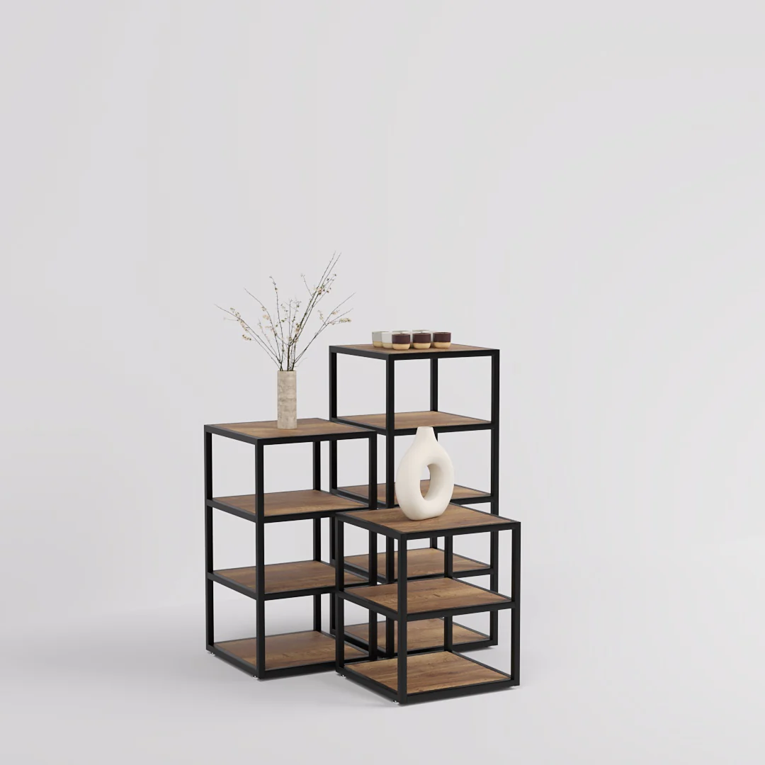 Verkaufstisch Fargo, mit Holzfachböden - Image 16