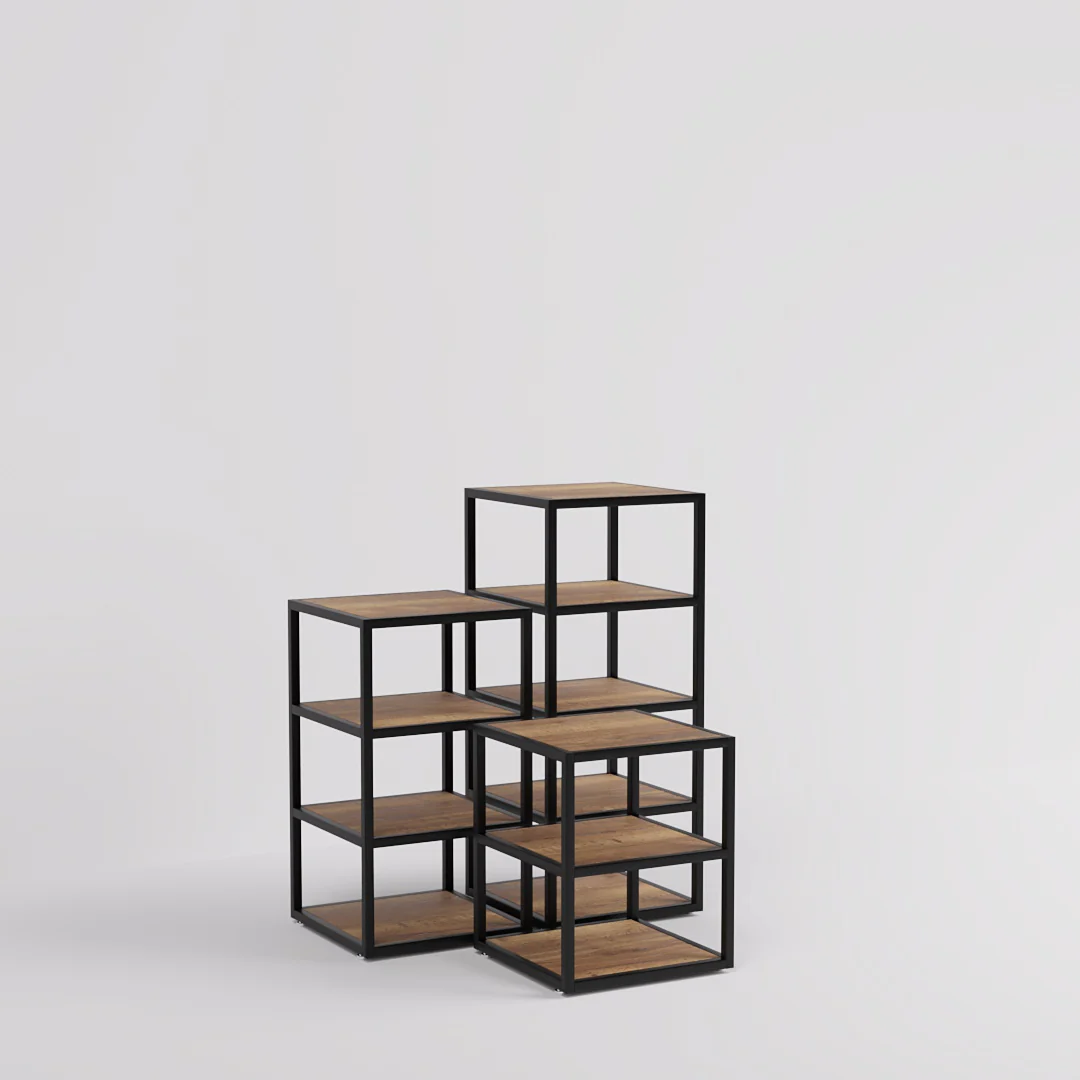 Verkaufstisch Fargo, mit Holzfachböden - Image 17