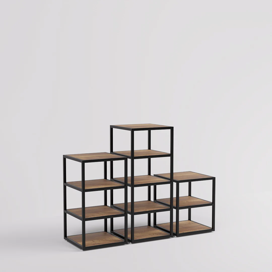 Verkaufstisch Fargo, mit Holzfachböden - Image 18
