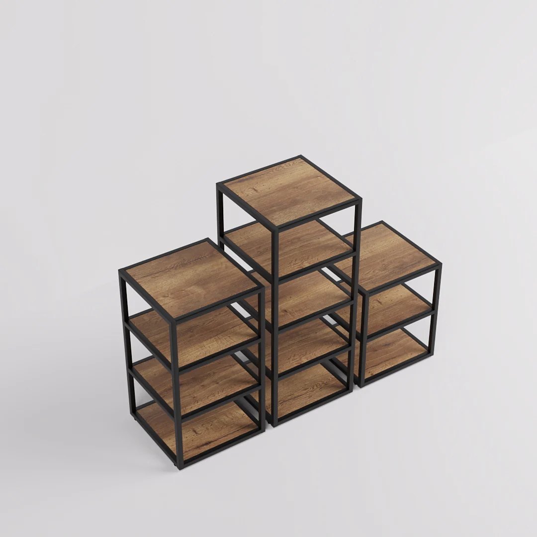 Verkaufstisch Fargo, mit Holzfachböden - Image 20