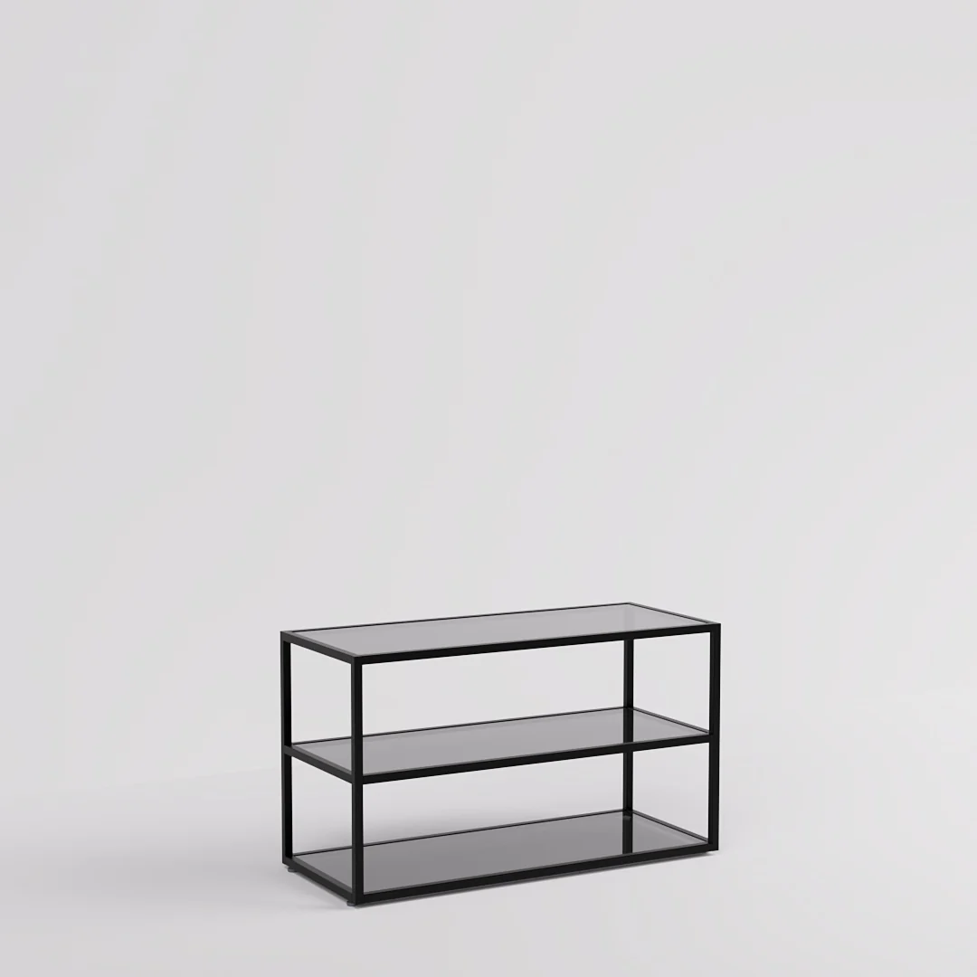 Vorlagetisch Como mit Glasablageböden - Image 3