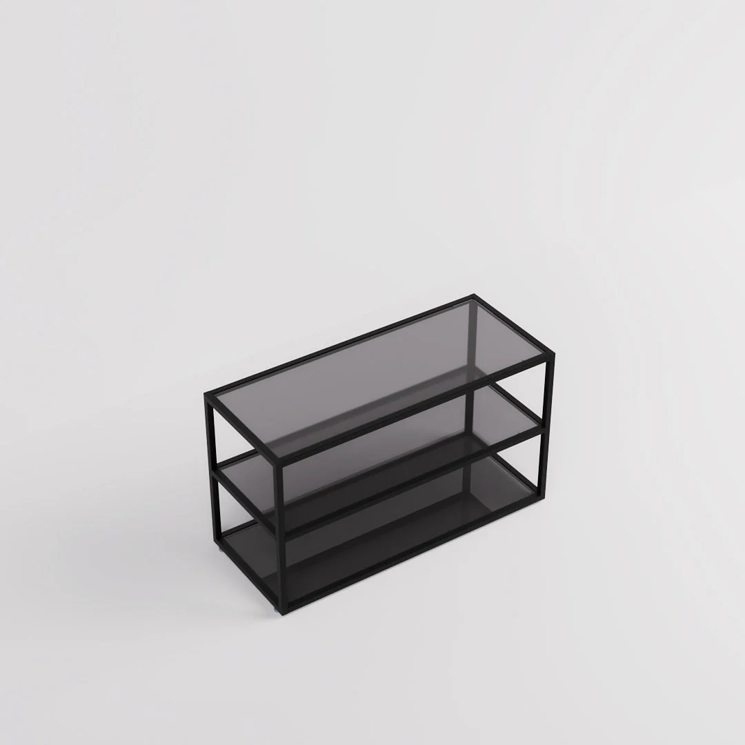 Vorlagetisch Como mit Glasablageböden - Image 4