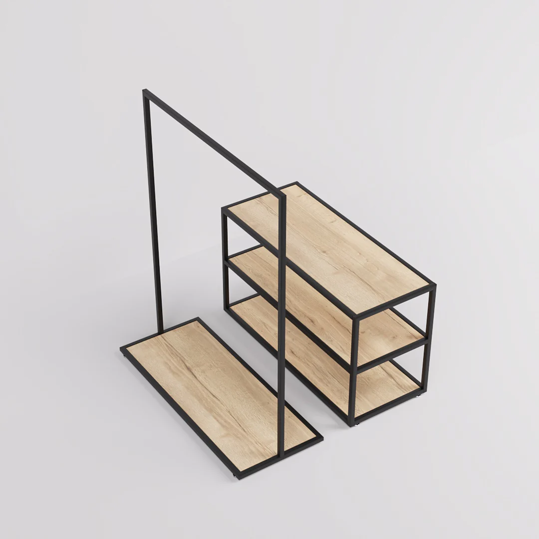 Vorlagetisch & Konfektionsständer Set Como, in schwarz - Image 6