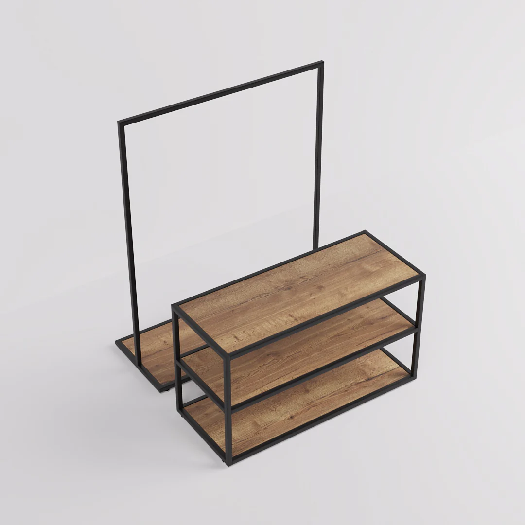 Vorlagetisch & Konfektionsständer Set Como, in schwarz - Image 8